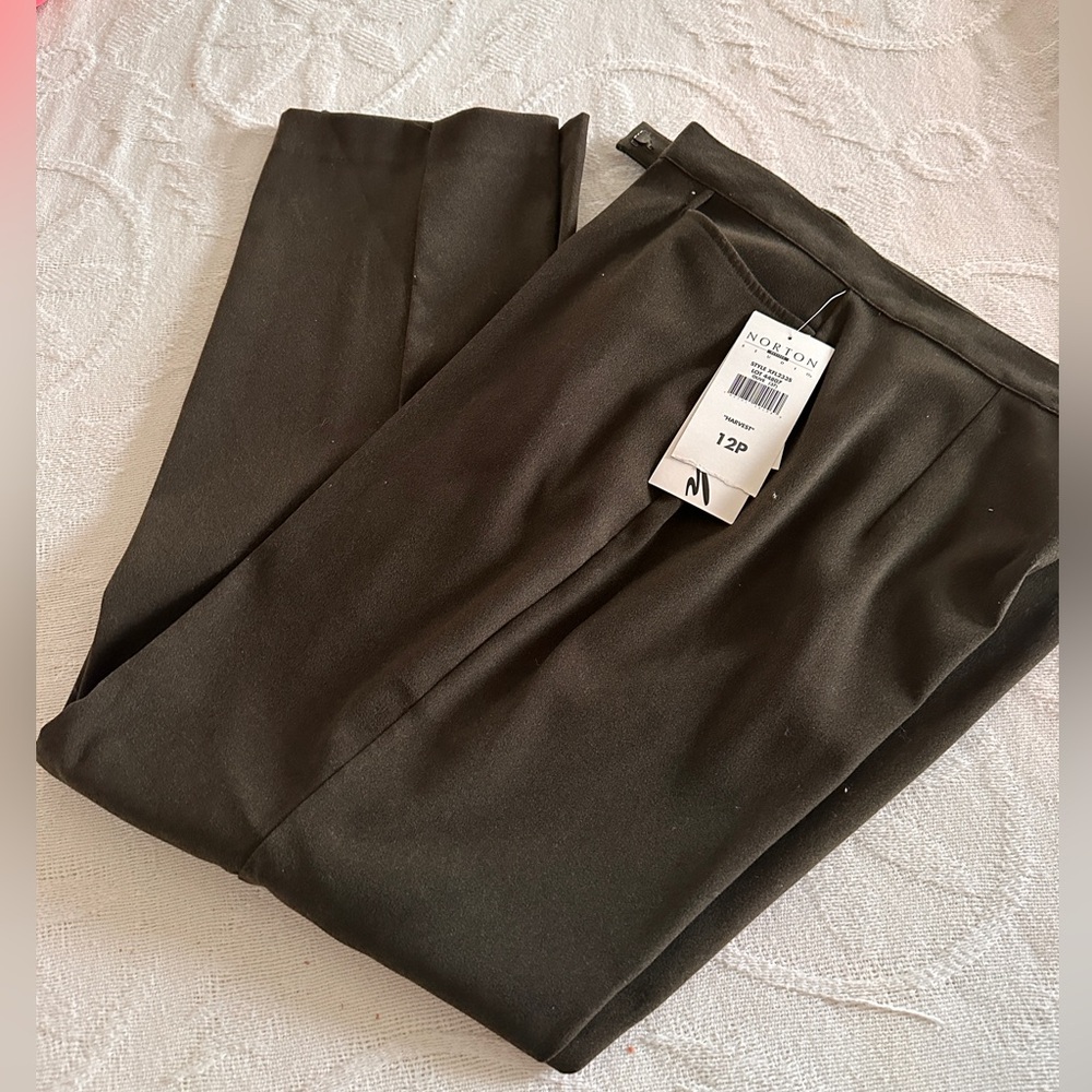 Norton studio petite silk lined slacks  NWT